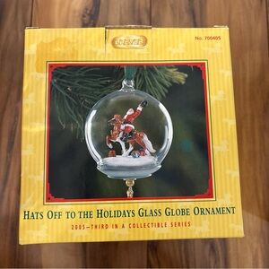 Breyer Hats Off to the Holidays Glass Globe Ornament 2005 700405 NEW